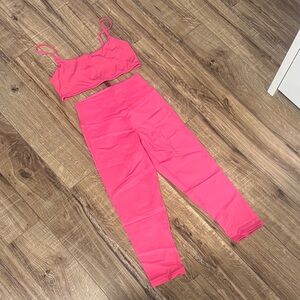 REVOLVE Hot Pink Leggings and Top Set